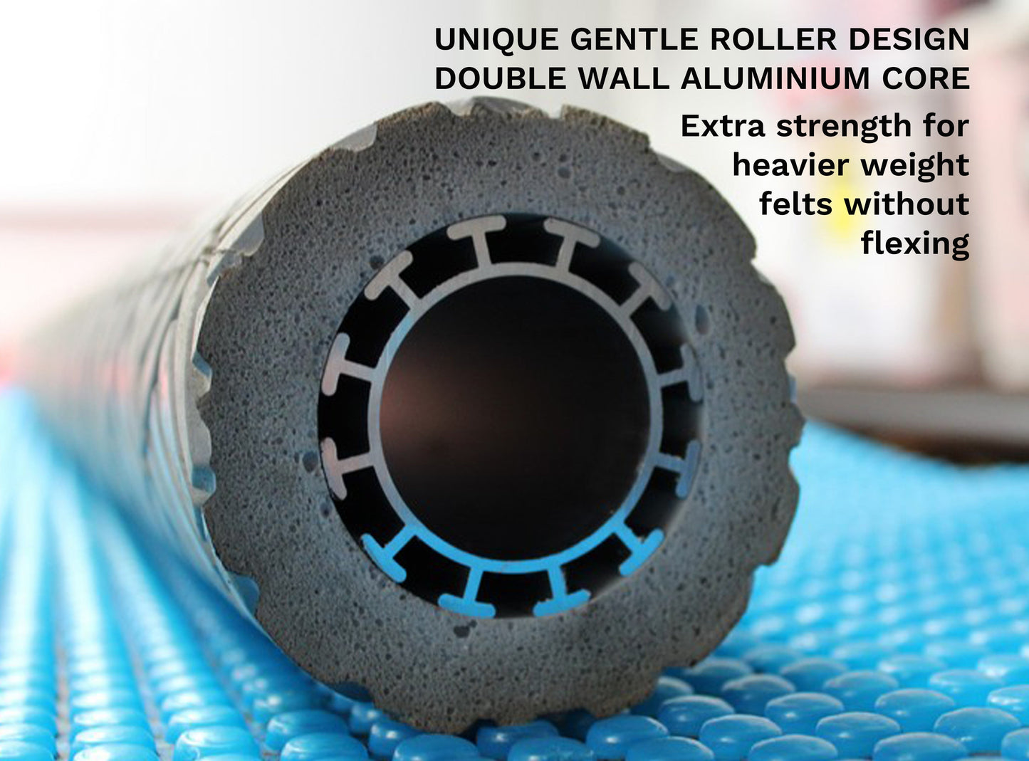 Gentle Roller GR1400FD.  Wet felt rolling machine with fulling drum